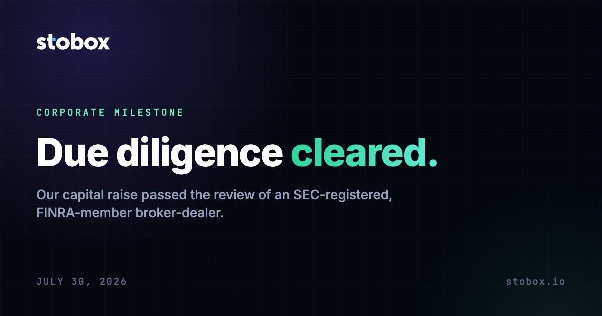 Stobox clears due diligence with FINRA-member broker-dealer Silicon Prairie Capital Partners