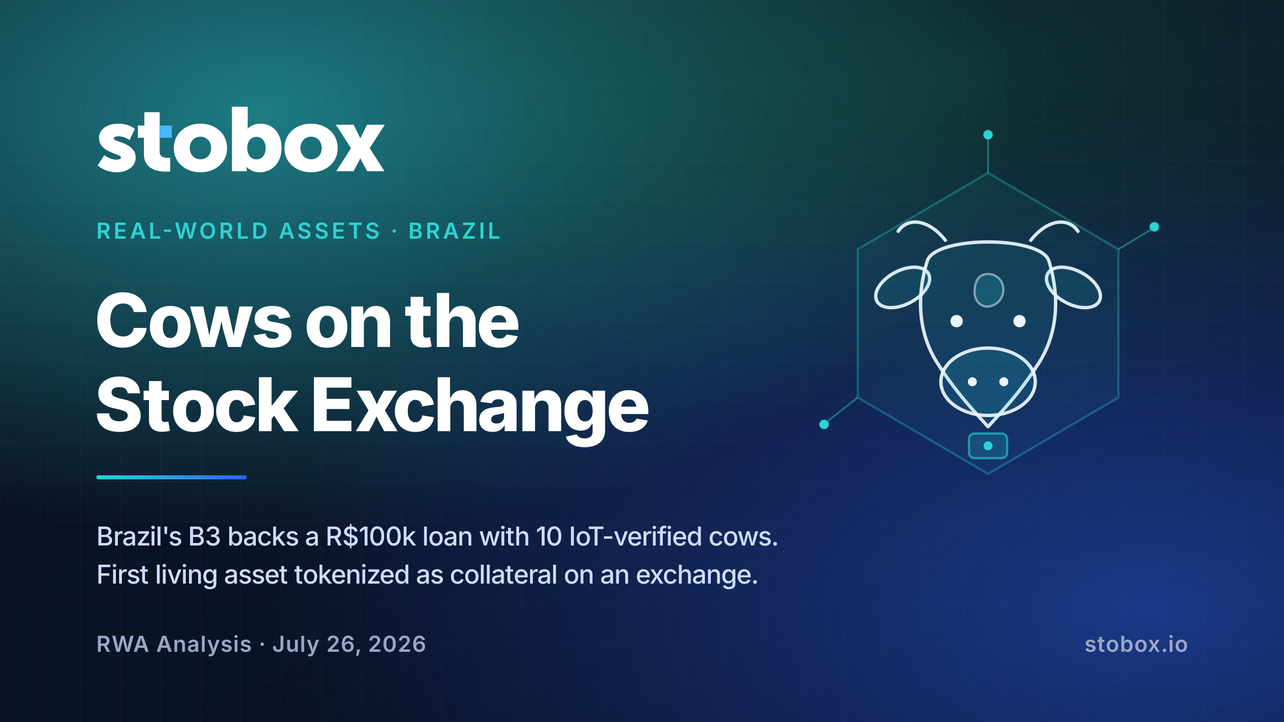 Brazil Just Financed a Loan Against Tokenized Cows on a National Stock Exchange