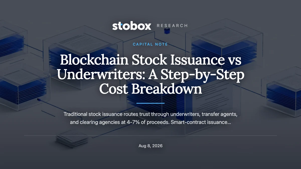 Blockchain Stock Issuance vs Underwriters: A Step-by-Step Cost Breakdown