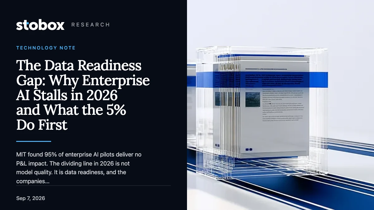 The Data Readiness Gap: Why Enterprise AI Stalls in 2026 and What the 5% Do First