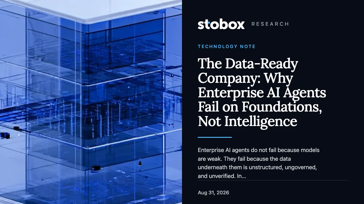 The Data-Ready Company: Why Enterprise AI Agents Fail on Foundations, Not Intelligence