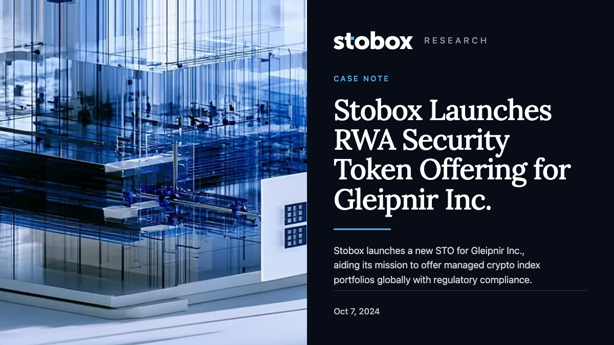 Stobox Launches RWA Security Token Offering for Gleipnir Inc.