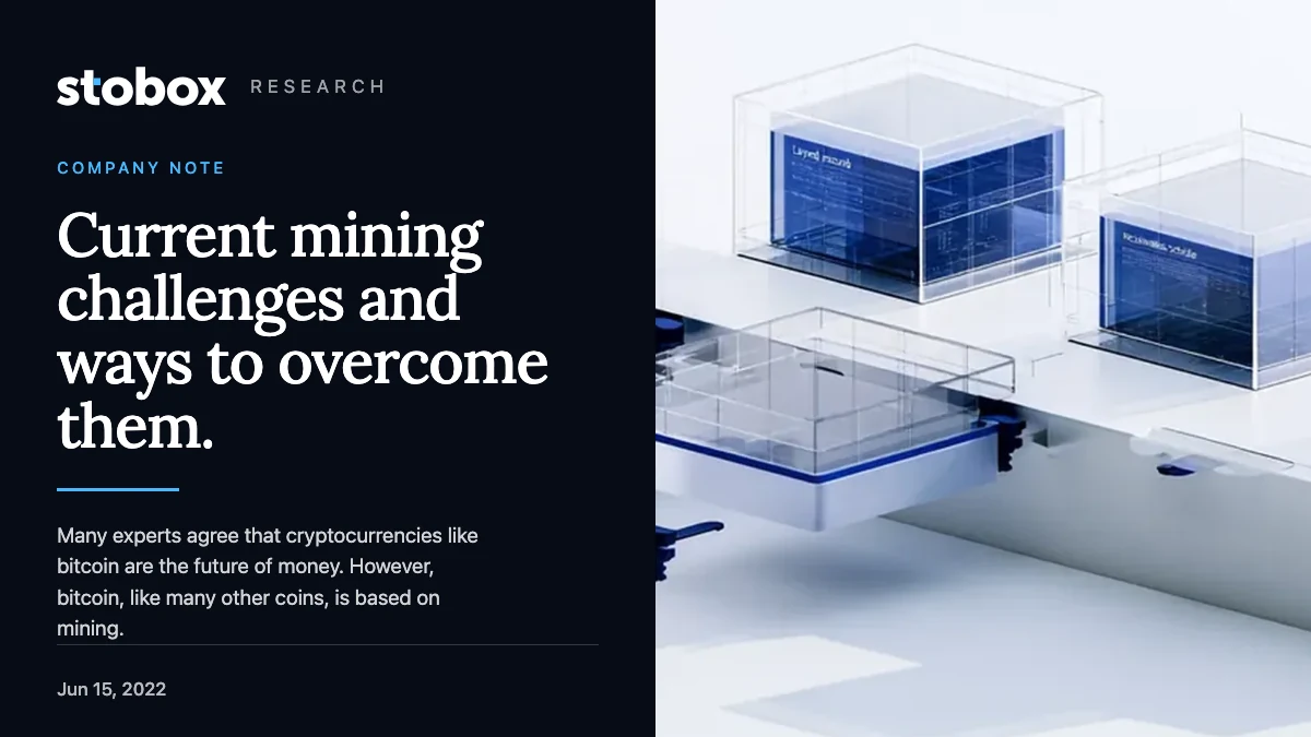 Current mining challenges and ways to overcome them.