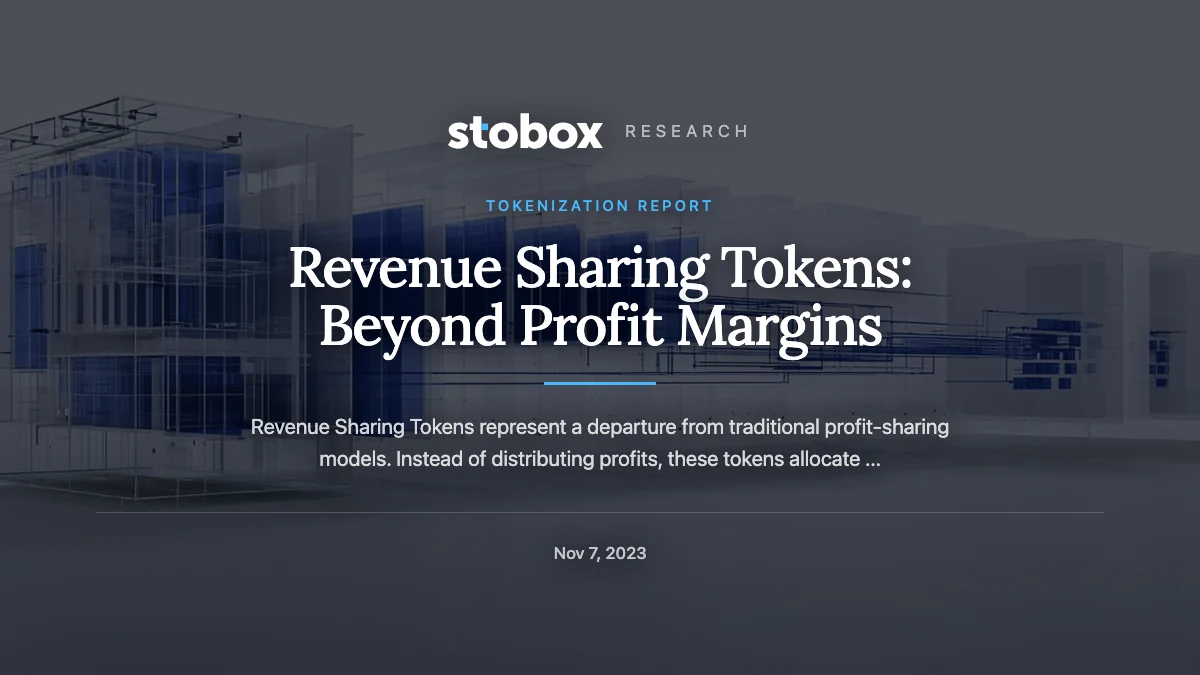 Revenue Sharing Tokens: Beyond Profit Margins