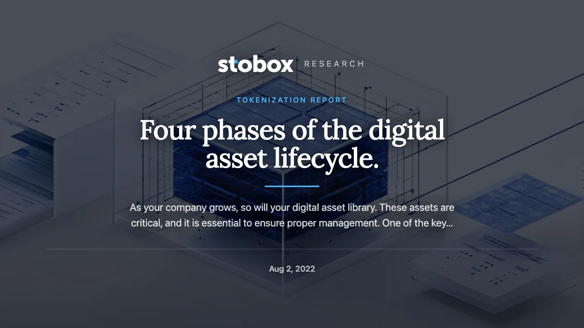 Four phases of the digital asset lifecycle.