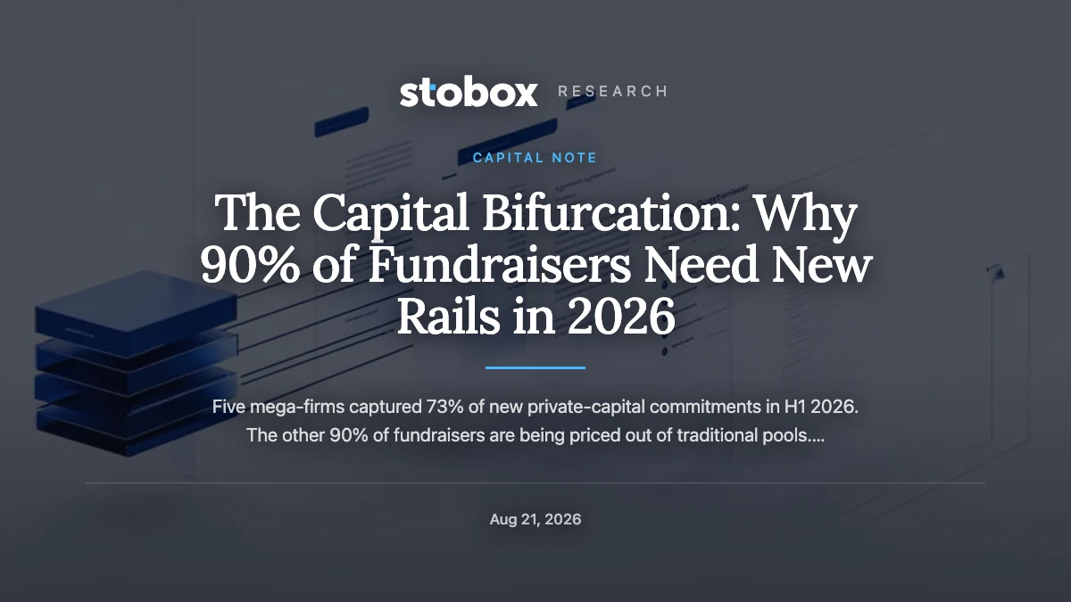 The Capital Bifurcation: Why 90% of Fundraisers Need New Rails in 2026