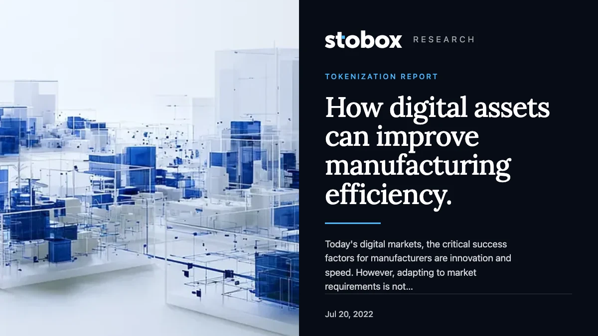 How digital assets can improve manufacturing efficiency.