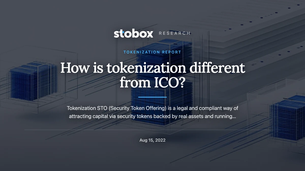 How is tokenization different from ICO?