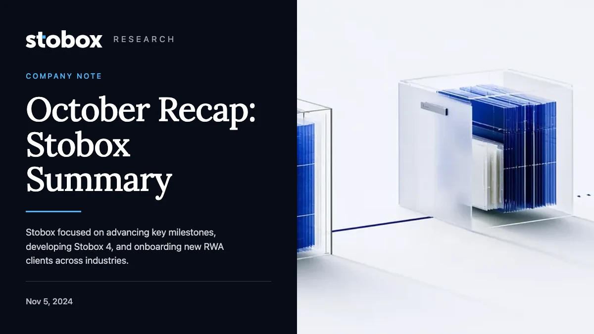 October Recap: Stobox Summary