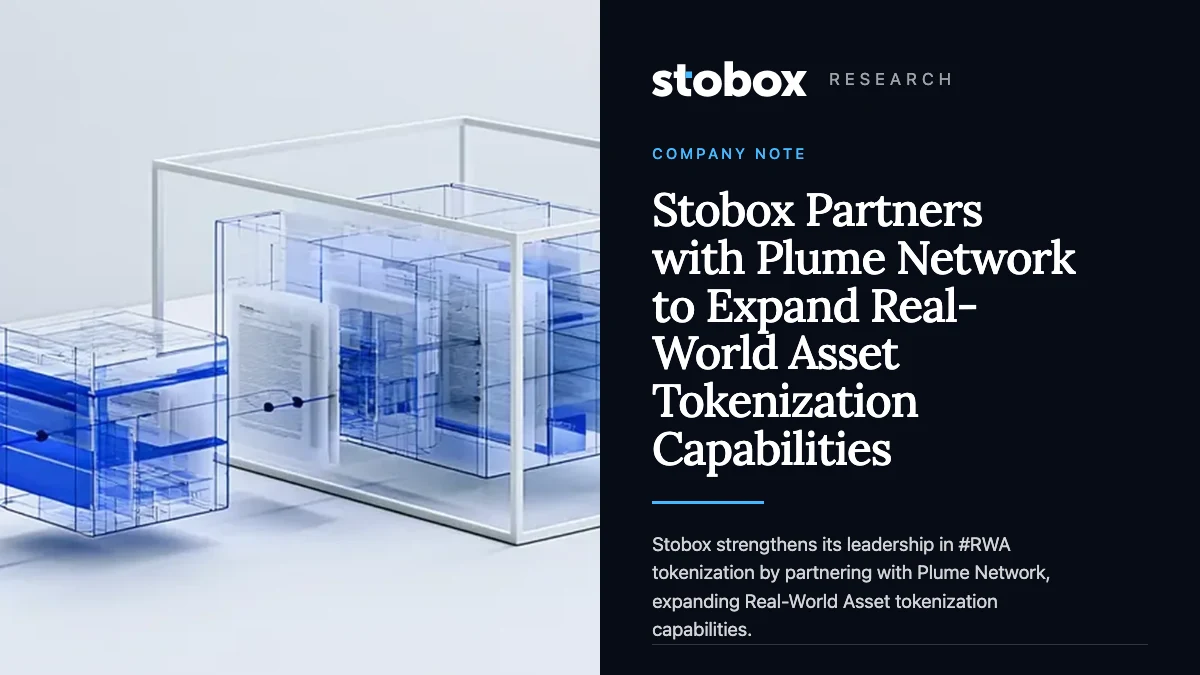 Stobox Partners with Plume Network to Expand Real-World Asset Tokenization Capabilities