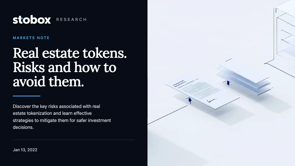 Real estate tokens. Risks and how to avoid them.