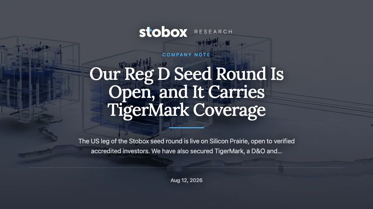 Our Reg D Seed Round Is Open, and It Carries TigerMark Coverage