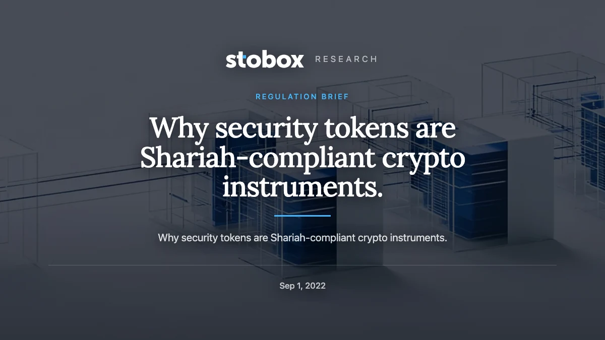 Why security tokens are Shariah-compliant crypto instruments.