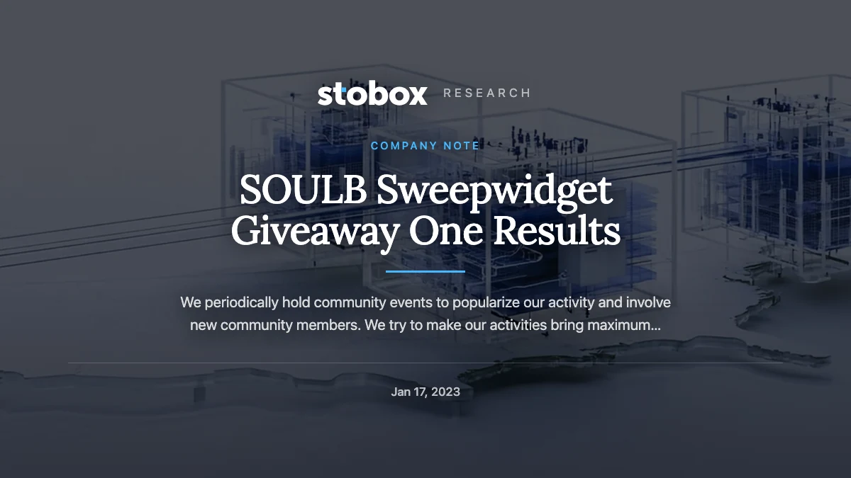 SOULB Sweepwidget Giveaway One Results