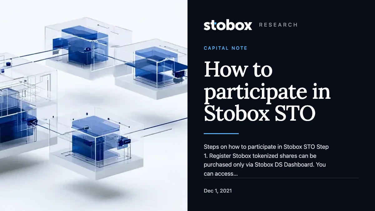 How to participate in Stobox STO