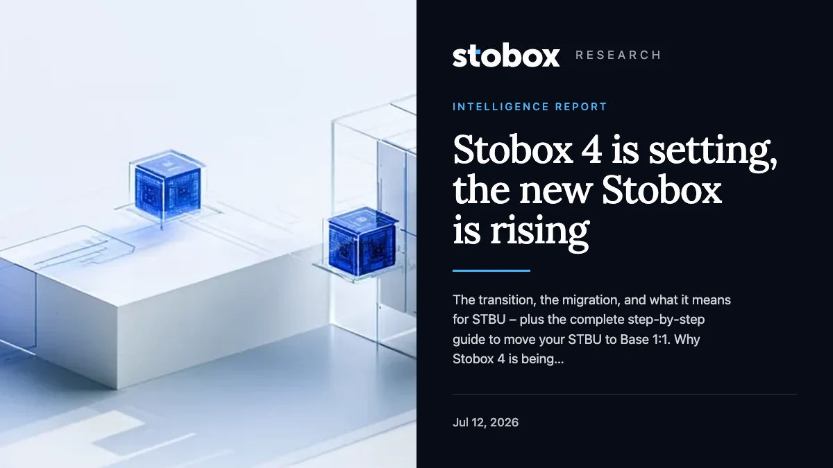 Stobox 4 is setting, the new Stobox is rising