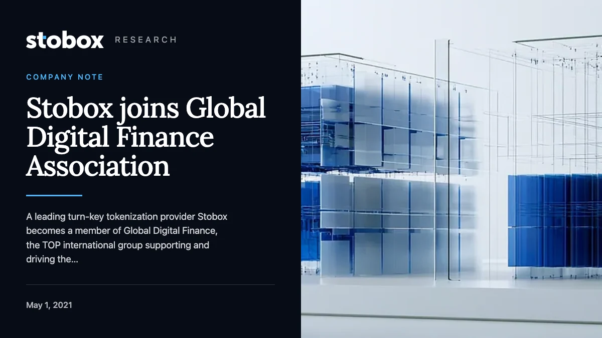 Stobox joins Global Digital Finance Association