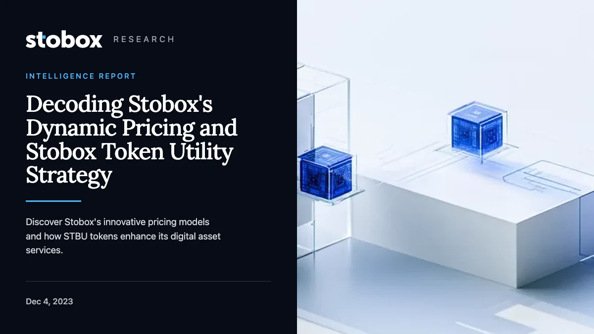 Decoding Stobox's Dynamic Pricing and Stobox Token Utility Strategy
