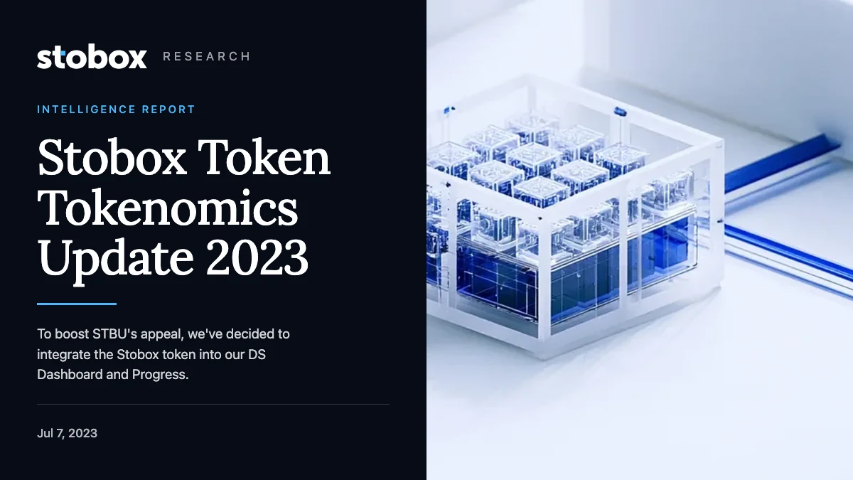 Stobox Token Tokenomics Update 2023