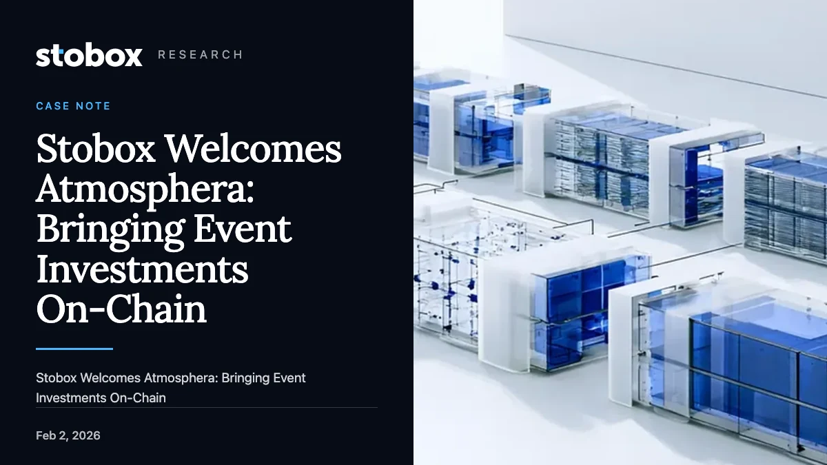 Stobox Welcomes Atmosphera: Bringing Event Investments On-Chain