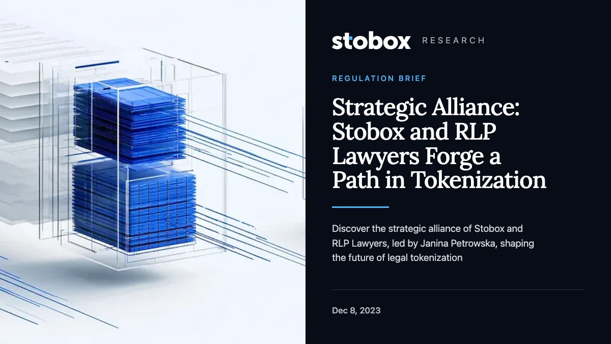 Strategic Alliance: Stobox and RLP Lawyers Forge a Path in Tokenization