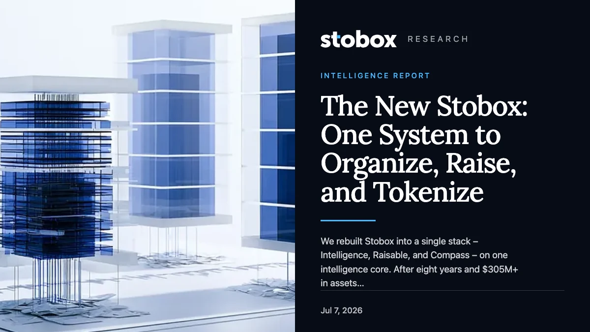 The New Stobox: One System to Organize, Raise, and Tokenize