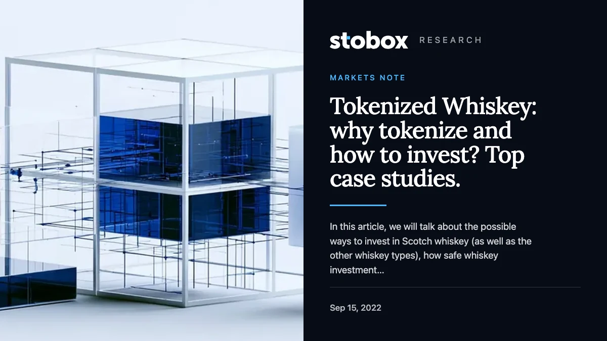 Tokenized Whiskey: why tokenize and how to invest? Top case studies.