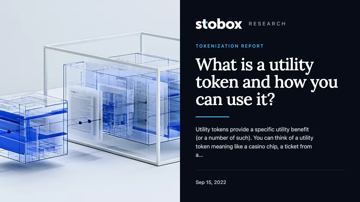 What is a utility token and how you can use it?