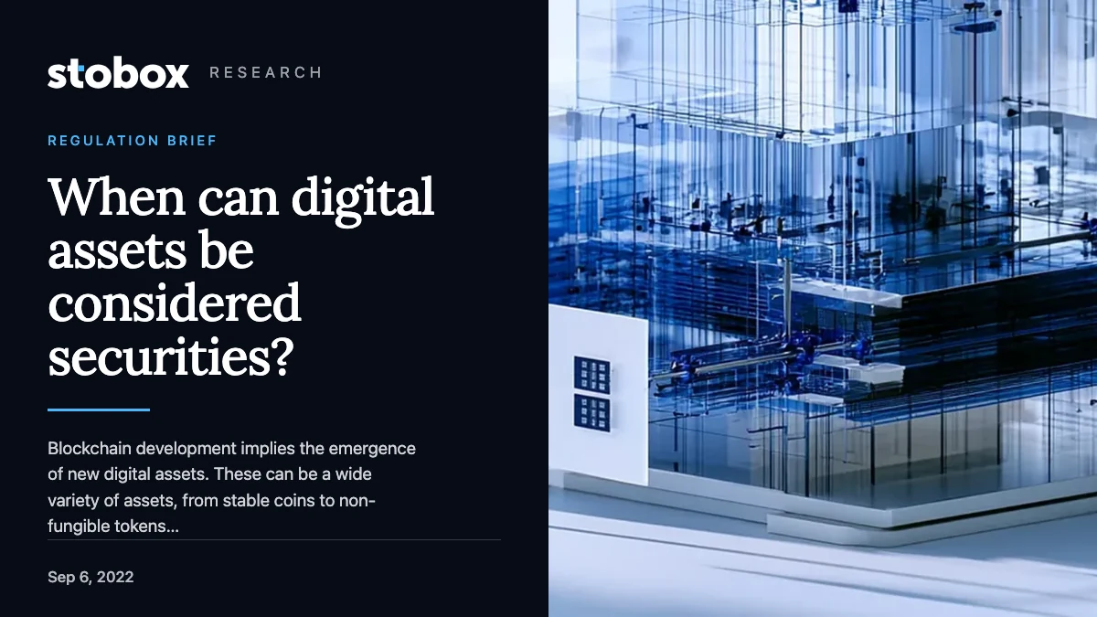 When can digital assets be considered securities?