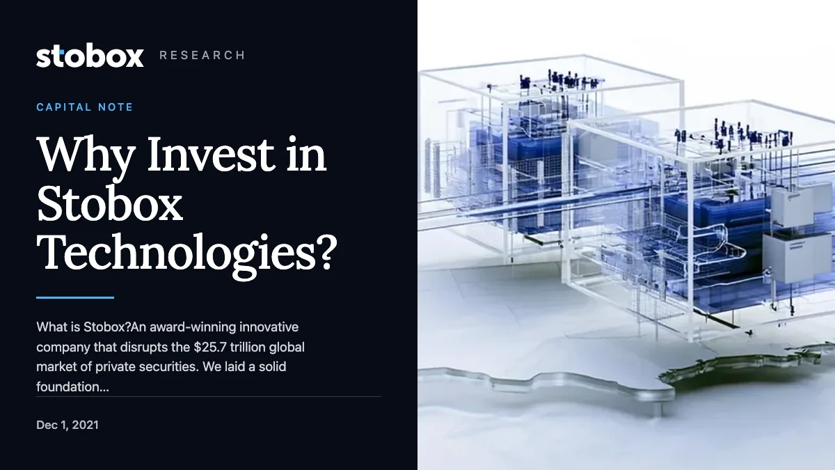 Why Invest in Stobox Technologies?