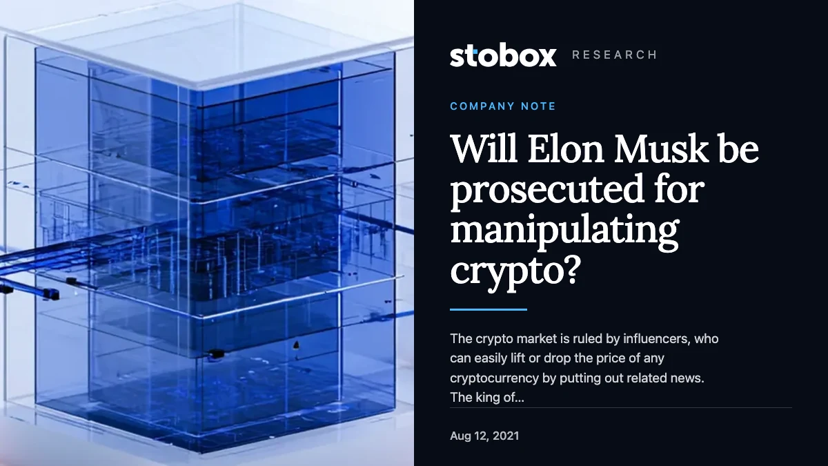 Will Elon Musk be prosecuted for manipulating crypto?