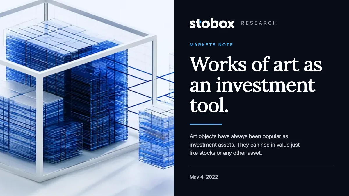 Works of art as an investment tool.