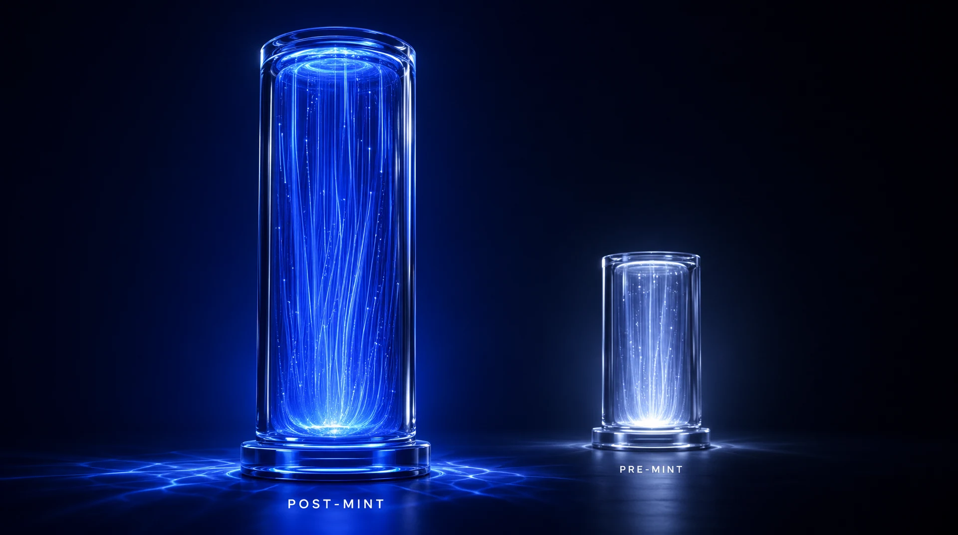 Pre-mint versus post-mint cost comparison for the three structural fixes