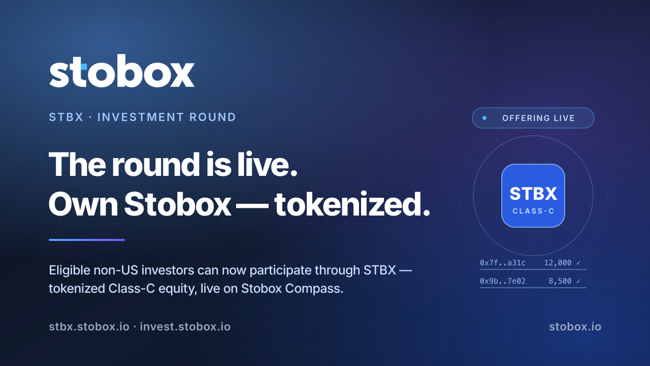 The Round Is Live: Non-US Investors Can Now Own Stobox Through STBX